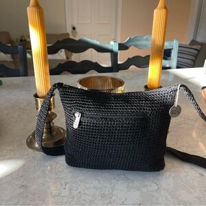 NWOT The SAK classic crochet purse, Black Sz sm